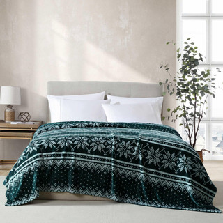 Thumbnail 1: Nautica Fairisle Ultra Soft Plush Fleece Texture Blanket 