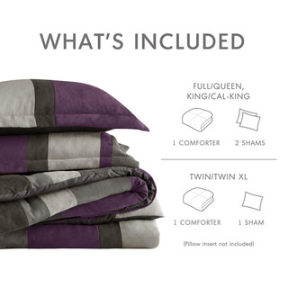 Thumbnail 14: 510 Design 510 Design Boulder Stripe Comforter Set 