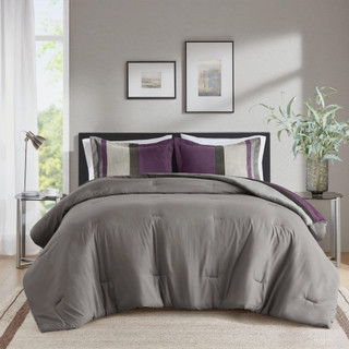 Thumbnail 6: 510 Design 510 Design Boulder Stripe Comforter Set 