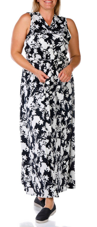 Thumbnail 4: C'est La Vie C'est La Vie Plus Sleeveless Wrap Maxi Dress 