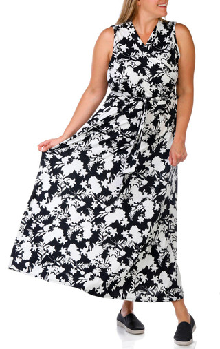 Thumbnail 1: C'est La Vie C'est La Vie Plus Sleeveless Wrap Maxi Dress 