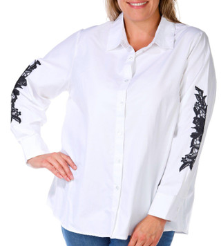 Thumbnail 4: Kaktus Kaktus Plus Woven Button Down Top 