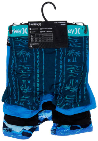 Thumbnail 3: Hurley Hurley Boys 4 Pk Boxer Briefs 