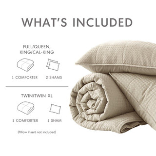 Thumbnail 9: 510 Design 510 Design Mina Waffle Weave Textured Quilt Set 