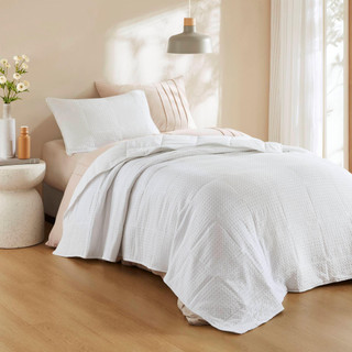 Thumbnail 1: 510 Design 510 Design Mina Waffle Weave Textured Quilt Set 