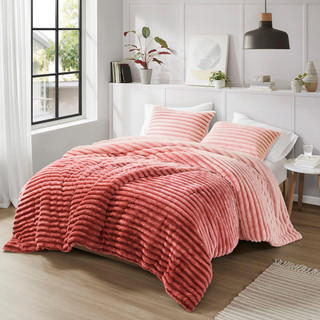 Thumbnail 3: 510 Design 510 Design Avril Fluffy Ribbed Plush Comforter Set 