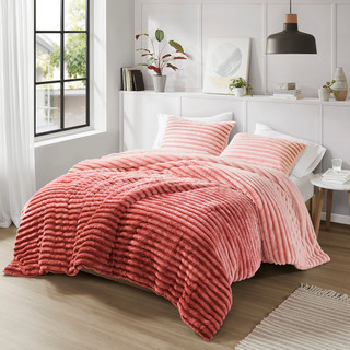 Thumbnail 3: 510 Design 510 Design Avril Fluffy Ribbed Plush Comforter Set 