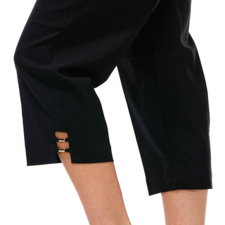 Thumbnail 3: Coral Bay Coral Bay Womens Solid Gold Bar Capris 