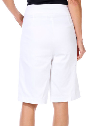 Thumbnail 3: Coral Bay Coral Bay Womens Solid Gold Bar Bermuda Shorts 