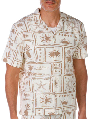 Thumbnail 5: MALIBU Malibu Mens 2 Pc Tropical Stretch Shorts Set 