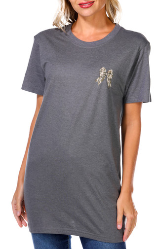 Thumbnail 3: SIMPLY SOUTHERN Simply Southern Juniors Camo Bow Graphic Tee 
