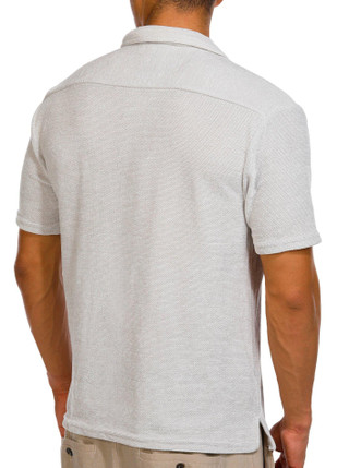 Thumbnail 2: Massive Massive Mens Short Sleeve Chenille Button Down Shirt 