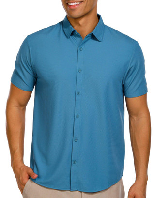 Thumbnail 1: Kenneth Cole Kenneth Cole Active Men's Knit Short Sleeve Polo Tee 