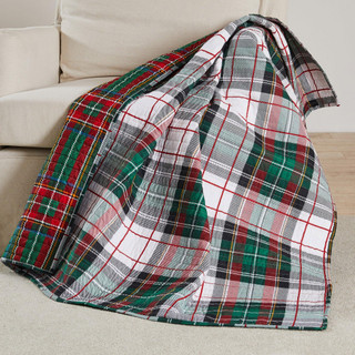Thumbnail 2: Levtex Home Levtex Home Spencer Plaid Quilted Reversible Throw 