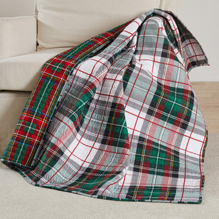 Thumbnail 2: Levtex Home Levtex Home Spencer Plaid Quilted Reversible Throw 