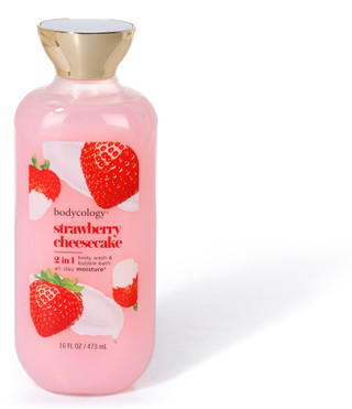 Thumbnail 1: BODYCOLOGY Bodycology Strawberry Cheesecake 2 in 1 Body Wash, 16 Oz. 