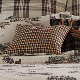 Thumbnail 2: Levtex Home Levtex Home Lodge Toile Plaid Pillow 