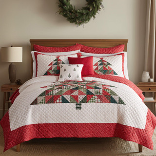 Thumbnail 2: Levtex Home Levtex Home Patchwork Pine Reversible Quilt Set 