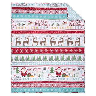 Thumbnail 5: Levtex Home Levtex Home Ho Ho Holidays Reversible Quilted Throw 