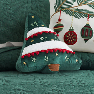 Thumbnail 2: Levtex Home Levtex Home O Christmas Tree Shaped Christmas Tree Pillow 