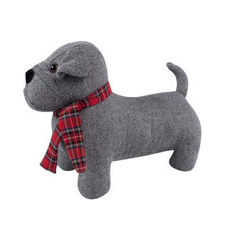 Thumbnail 1: Levtex Home Levtex Home Spencer Plaid Green Dog with Scarf Pillow 