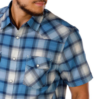 Thumbnail 2: FLAG AND ANTHEM Men's Print Buttoned Short Sleeve Shirt 