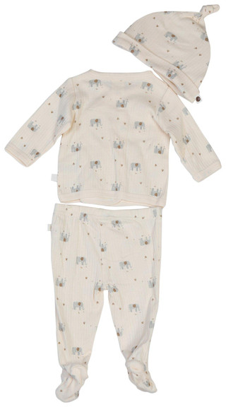 Thumbnail 3: DREAMGRO DreamGro Baby Boys 3 Pc Long Sleeve Cardigan Pant Hat Set 