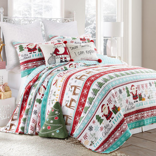 Thumbnail 1: Levtex Home Levtex Home Ho Ho Holidays Reversible Quilt Set 
