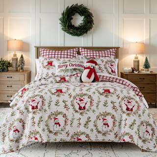 Thumbnail 1: Levtex Home Levtex Home Reversible Pine & Plaid Quilt Set 