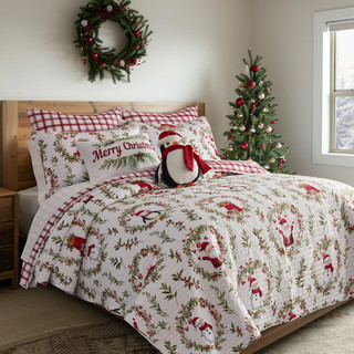 Thumbnail 4: Levtex Home Levtex Home Reversible Pine & Plaid Quilt Set 