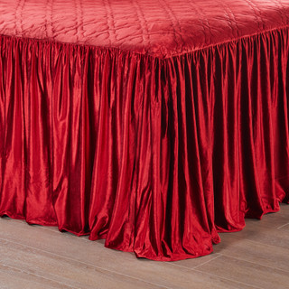 Thumbnail 4: Levtex Home Levtex Home Caserta Velvet Red Reversible Bedspread 
