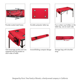 Thumbnail 5: LAS VEGAS RAIDERS NFL Las Vegas Raiders Travel Portable Folding Table & Bag 