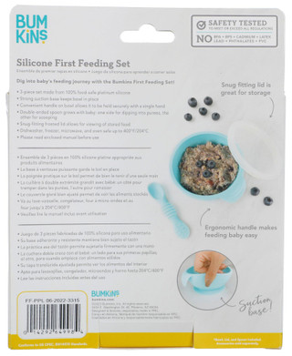 Thumbnail 2: BUMKINS Bumkins Baby Silicone First Feeding Set - Yellow 