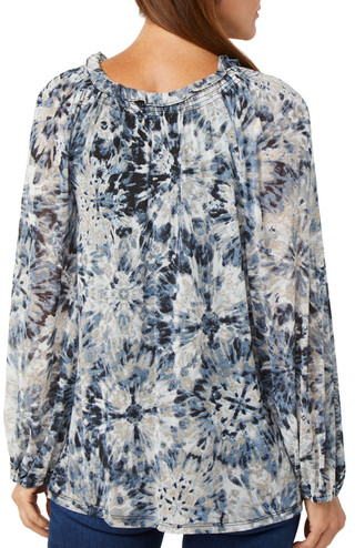 Thumbnail 2: HARPER 241 Harper 241 Womens Long Sleeve Printed Ruffle Top 