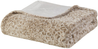 Thumbnail 1: Madison Park Madison Park Zuri Leopard Oversized Faux Fur Throw 
