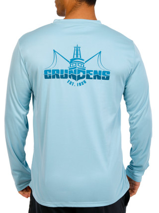 Thumbnail 1: GRUNDENS Grundens Mens Long Sleeve Logo Boat Shirt 