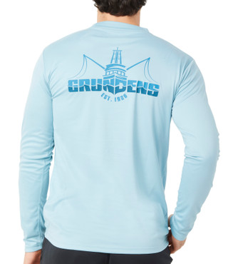 Thumbnail 3: GRUNDENS Grundens Mens Long Sleeve Logo Boat Shirt 