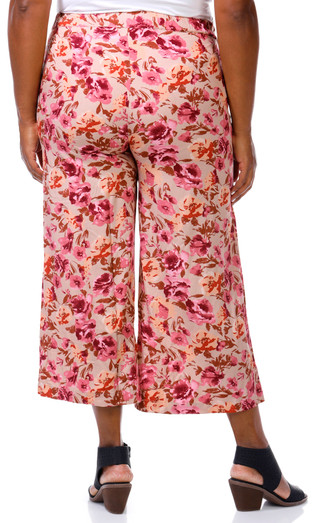 Thumbnail 3: BUNULU Bunulu Womens Print Wide Leg Pull On Pants 