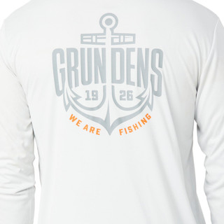 Thumbnail 2: GRUNDENS Grundens Mens Long Sleeve Logo Anchor Shirt 