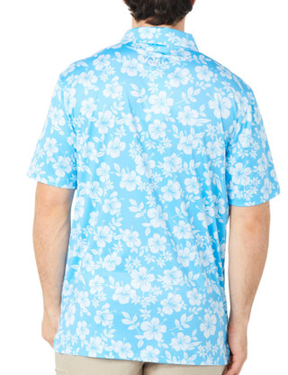 Thumbnail 2: YATTA GOLF Yatta Golf Mens Short Sleeve Aloha Polo Shirt 