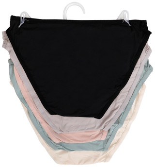 Thumbnail 2: Kensie Kensie Womens 5 Pk Microfiber Mesh Hi Cut Panties 