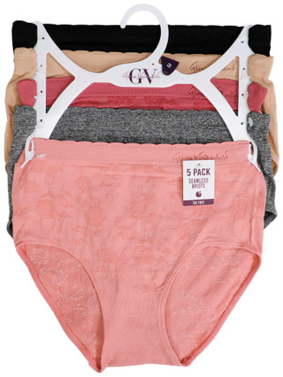 Thumbnail 1: Gloria Vanderbilt Gloria Vanderbilt Womens 5 Pk Seamless No Tag Brief Panties 
