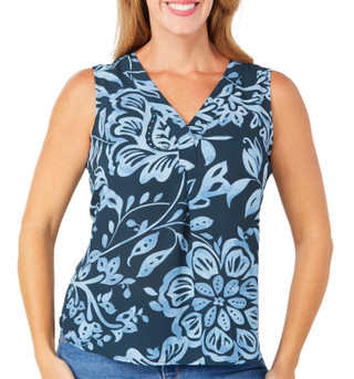 Thumbnail 1: ZAC AND RACHEL Zac and Rachel Womens Sleeveless Floral Crepe Top 