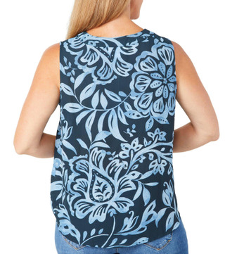 Thumbnail 2: ZAC AND RACHEL Zac and Rachel Womens Sleeveless Floral Crepe Top 
