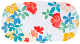 Thumbnail 1: Tarhong Tarhong 14 in Audrey Floral Melamine Long Platter 