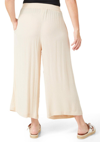 Thumbnail 2: Coral Bay Coral Bay Womens 23 in Crepon Solid Capris 