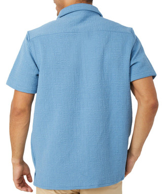 Thumbnail 2: Distortion Distortion Mens Short Sleeve Jacquard Knit Buttoned Polo 