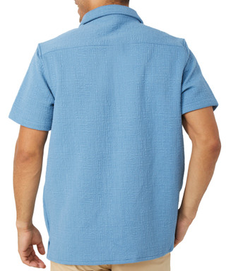 Thumbnail 2: Distortion Distortion Mens Short Sleeve Jacquard Knit Buttoned Polo 