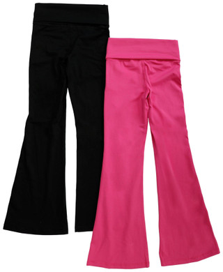Thumbnail 2: Yogalicious Yogalicious Big Girls Active 2 Pk Fold Over Flare Leggings 