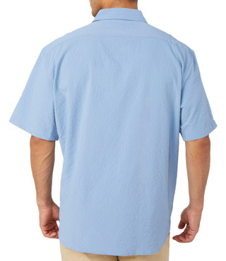 Thumbnail 2: TAILORBYRD Tailorbyrd Men's Print Seersucker Short Sleeve Shirt 
